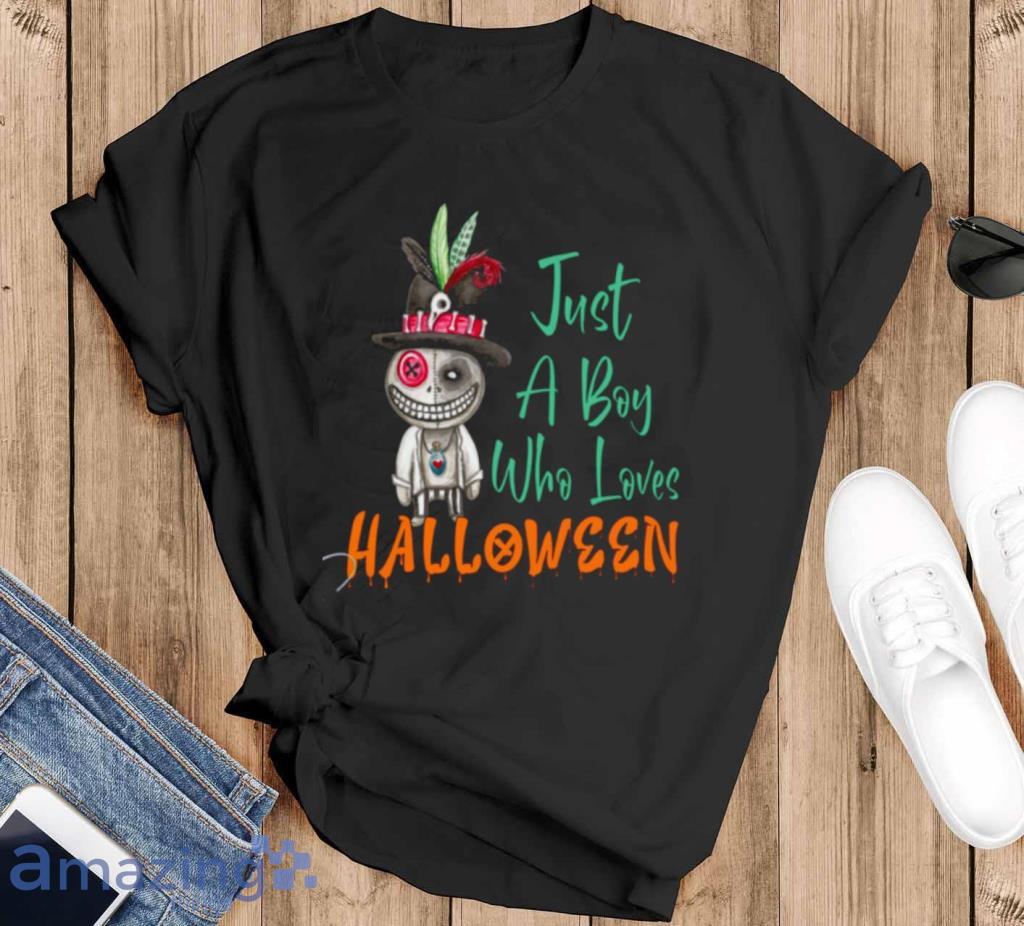 Just A Boy Who Loves Halloween T Shirt Product Photo 1