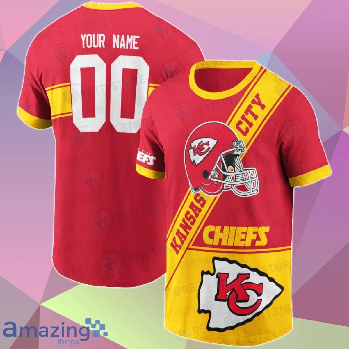 Kansas City Chiefs 3D Custom Name & Number T Shirt Best Gift For Men And Women Product Photo 1