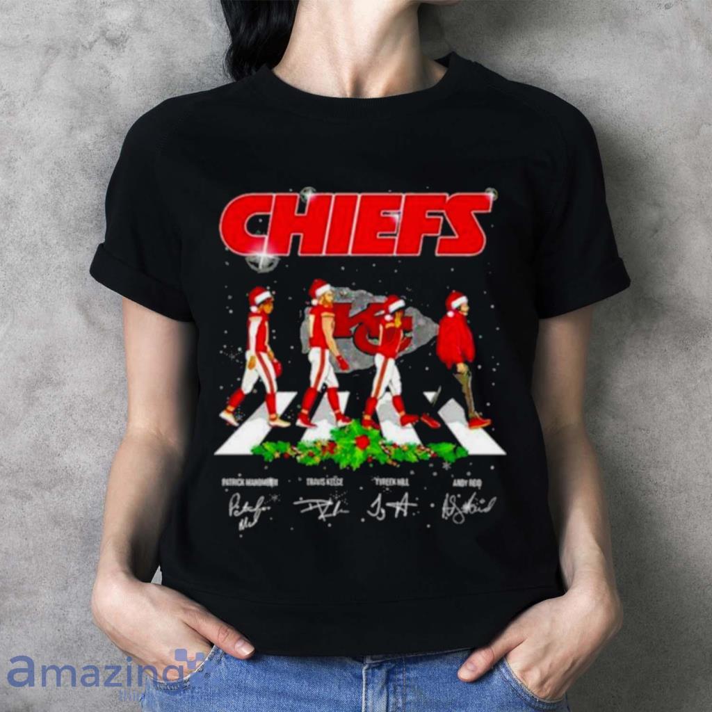 Kansas City Chiefs Christmas Abbey Road Signatures Shirt