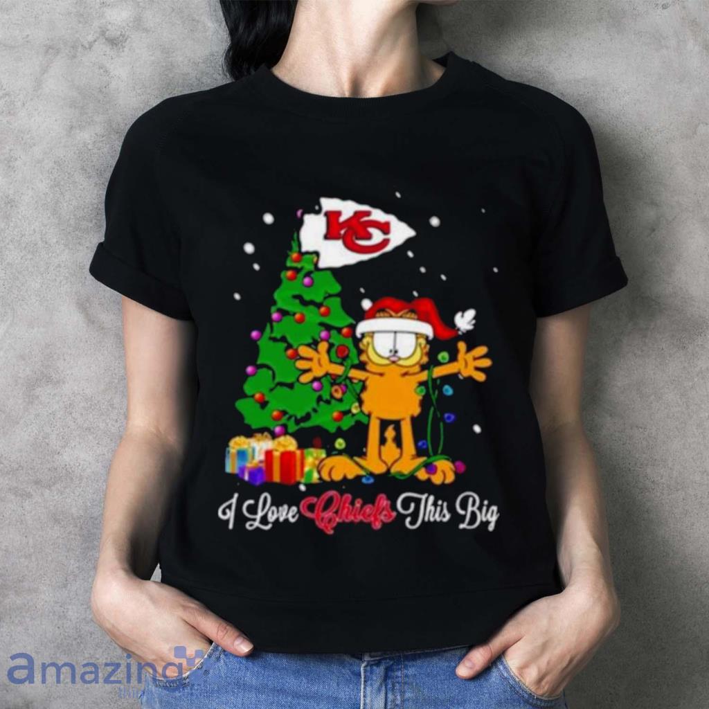 Official Kansas city Chiefs garfield Christmas shirt, hoodie, sweater, long  sleeve and tank top