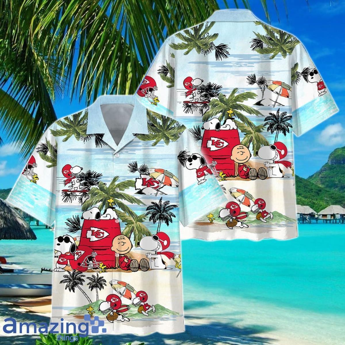 Chiefs Hawaiian Shirt Green Tropical Leaves Kansas City Gift