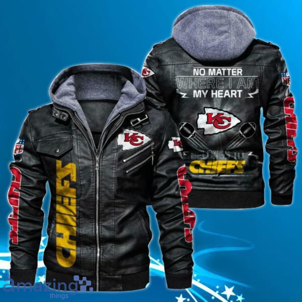 Kansas City Chiefs Leather Jacket Print Full