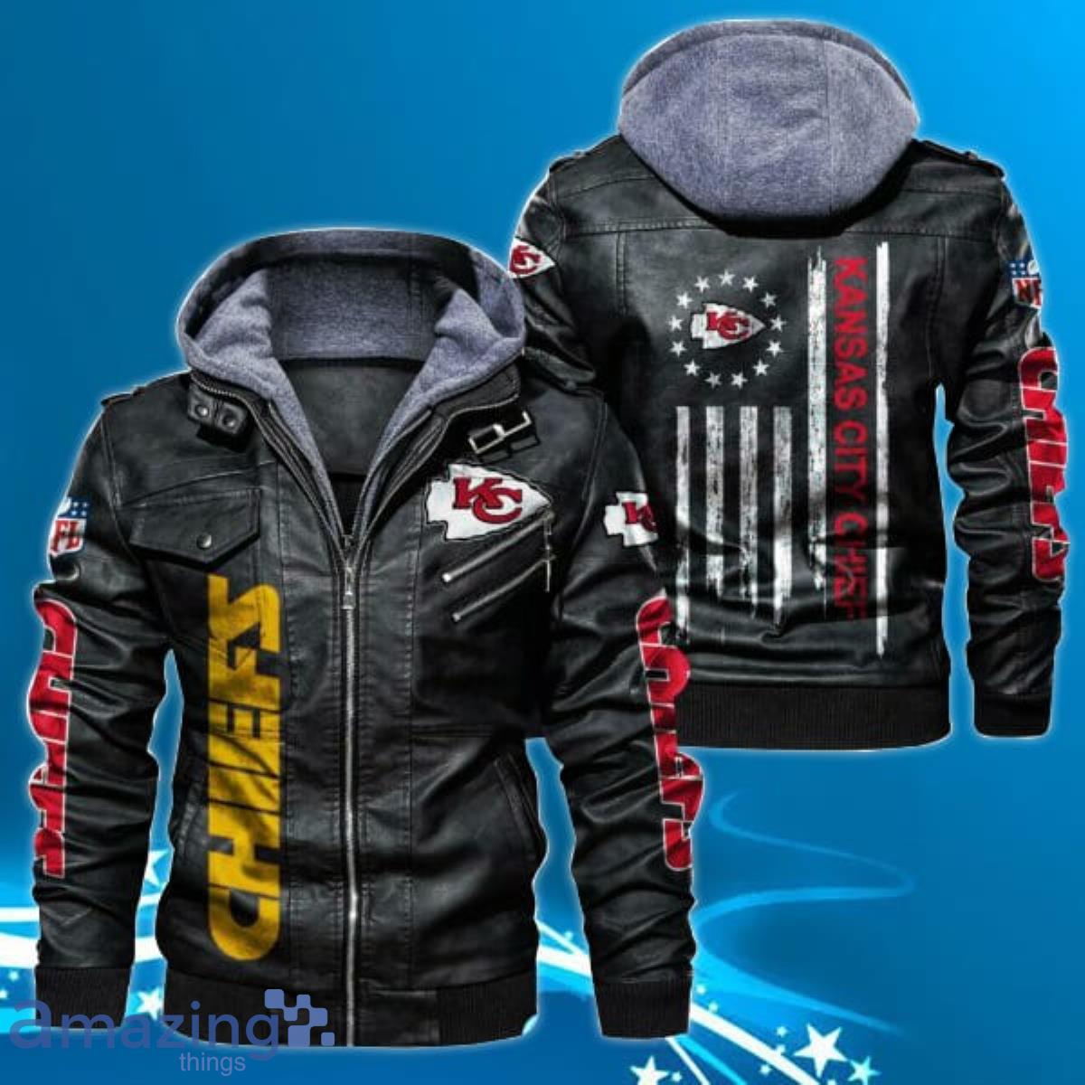 Kansas City Chiefs NFL Leather Jacket For Fans Best Gift Product Photo 1