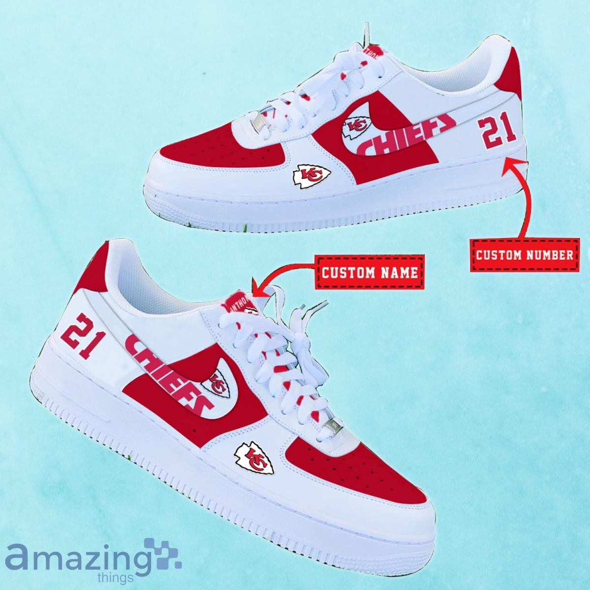 Kansas City Chiefs NFL Personalized Premium Air Force Shoes Special Gift For Fans Product Photo 2