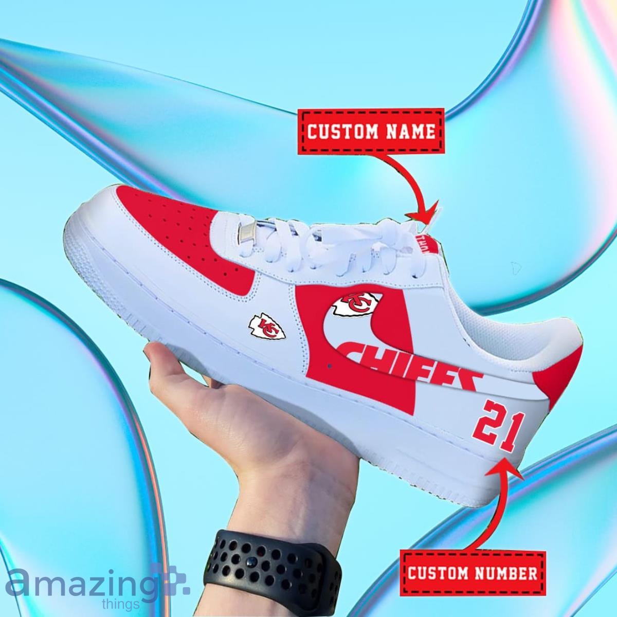Kansas City Chiefs NFL Personalized Premium Air Force Shoes Special Gift For Fans Product Photo 1