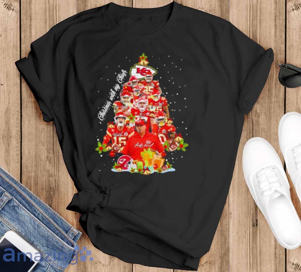 Christmas With My Kansas City Chiefs All Teams Players Christmas Tree Shirt,  hoodie, sweater, ladies v-neck and tank top