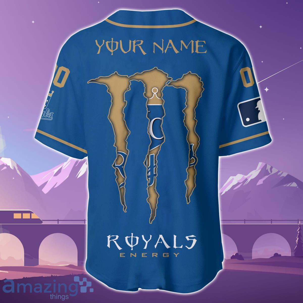 Kansas City Royals Custom Name & Number Baseball Jersey Special Gift For Men  And Women