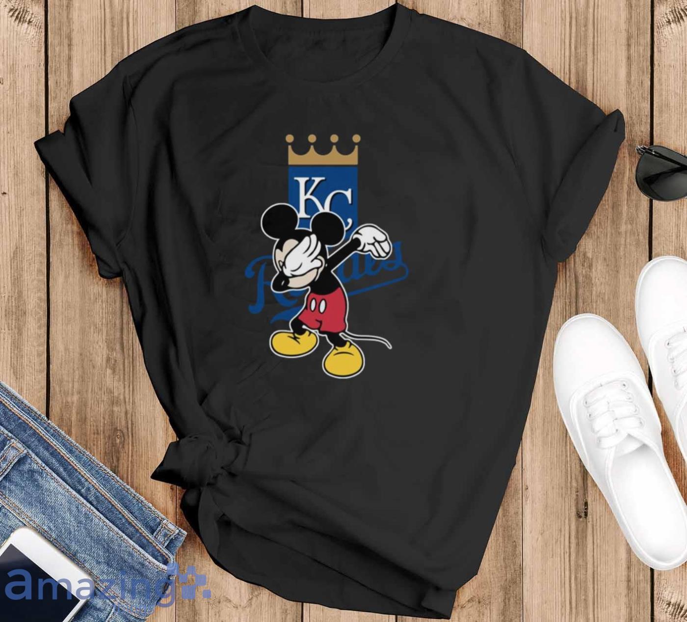 Kansas City Royals MLB Baseball Dabbing Mickey Disney Sports T Shirt For  Men And Women