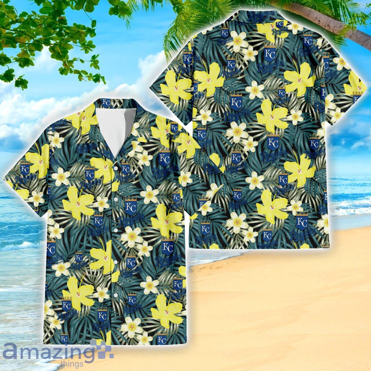 NEW FASHION 2023 Kansas City Royals Hawaiian Shirt Tropical flower gift for  fans