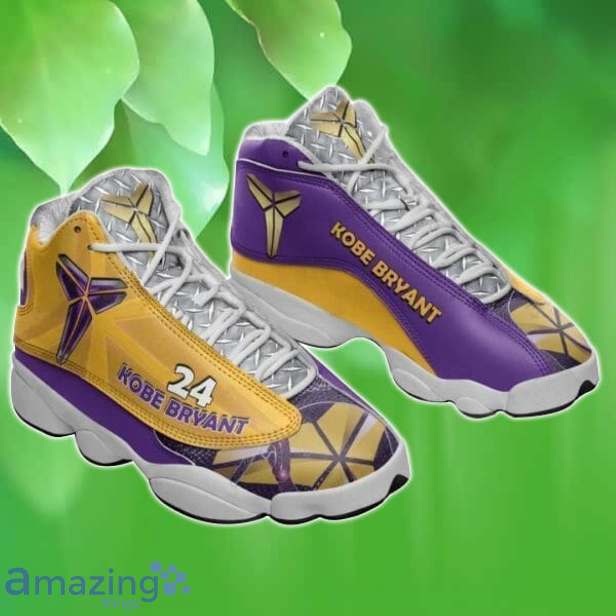Kobe Bryant Los Angeles Lakers NBA Football Team Big Logo Air Jordan 13 Sneaker Gift For Lover Product Photo 1