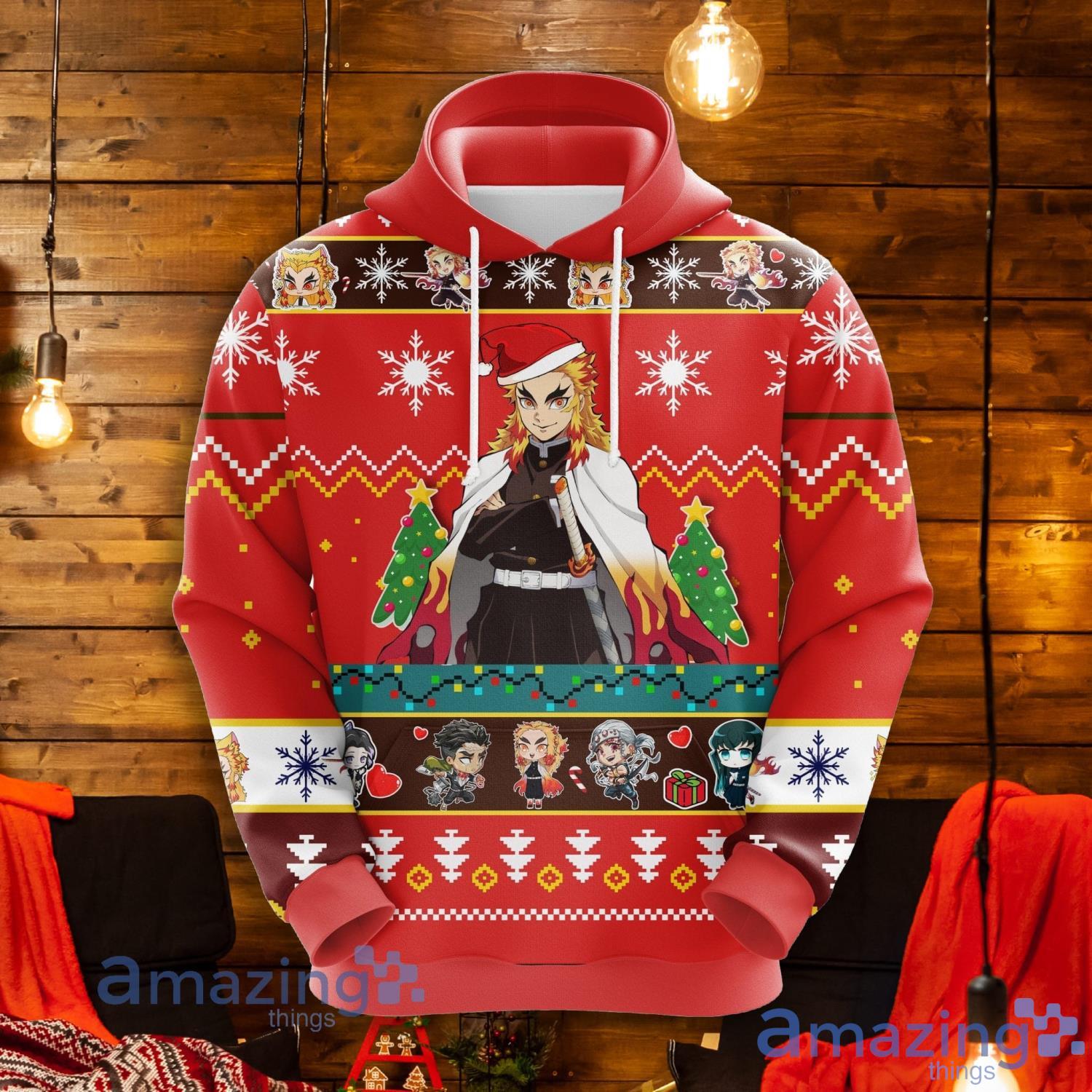 Kyojuro Rengoku Christmas Cute Noel Mc 3D Hoodie Men And Women Christmas Gift Product Photo 1 Kyojuro Rengoku Christmas Cute Noel Mc 3D Hoodie Men And Women Christmas Gift Product Photo 1
