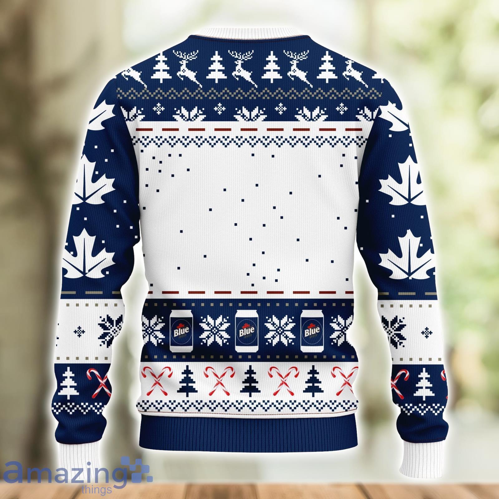 Labatt Blue Ugly Christmas Sweater Amazing Gift Men And Women Christmas Gift image Labatt Blue Ugly Christmas Sweater Amazing Gift Men And Women Christmas Gift Product Photo 2