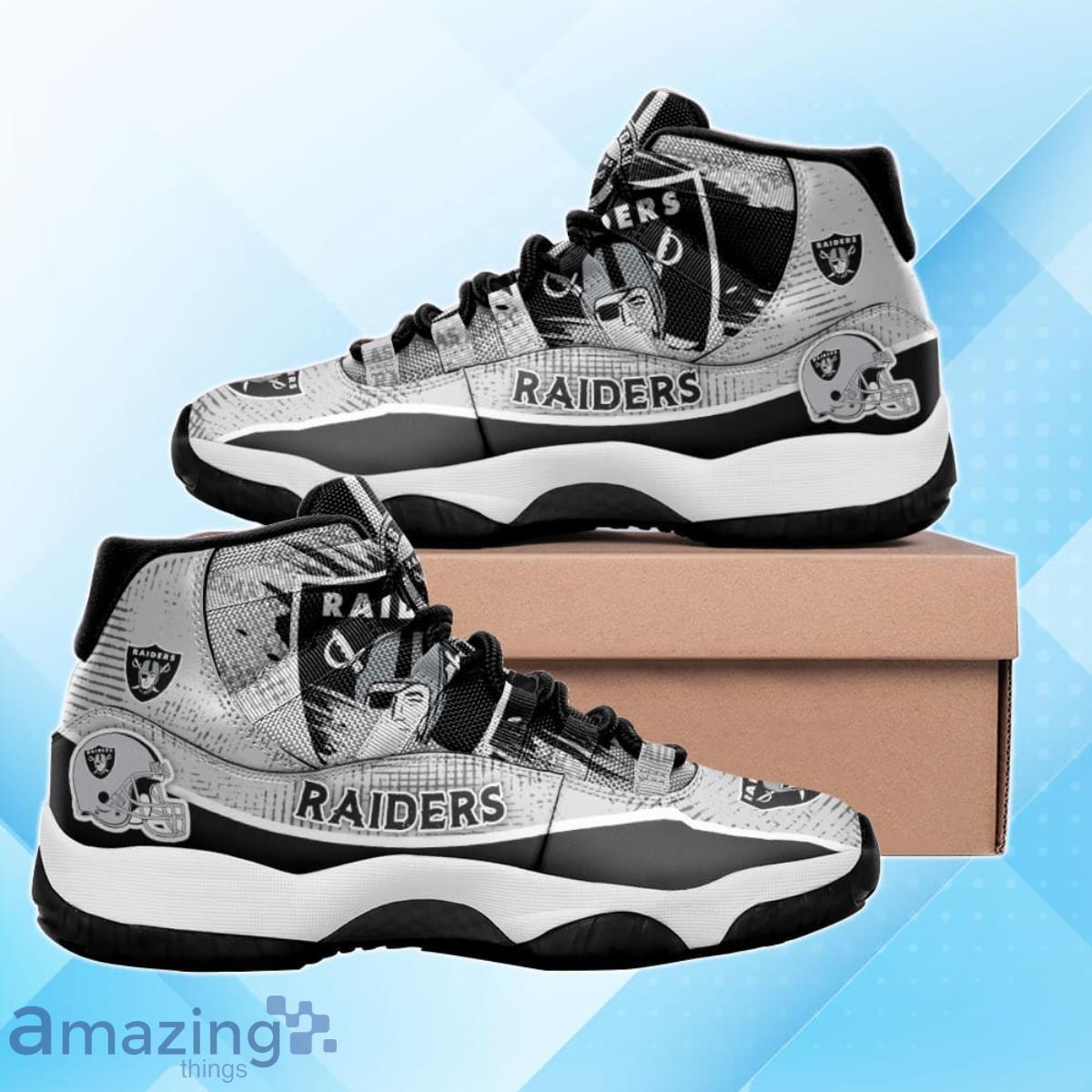 Las Vegas Raiders Air Jordan 11 Sneakers Special Gift For Men And Women Fans Product Photo 1