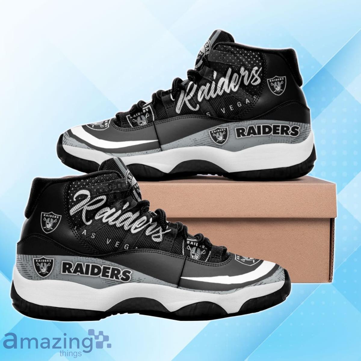 Las Vegas Raiders Air Jordan 11 Sneakers Style Gift For Men And Women Fans Product Photo 1