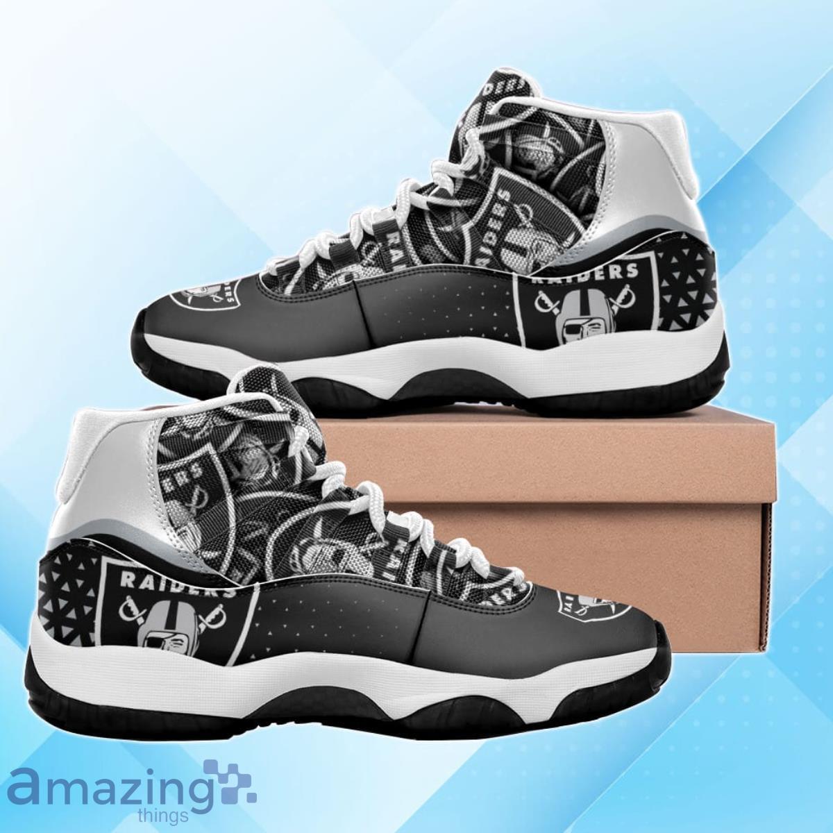 Las Vegas Raiders Air Jordan 11 Sneakers Unique Gift For Everyone Product Photo 1