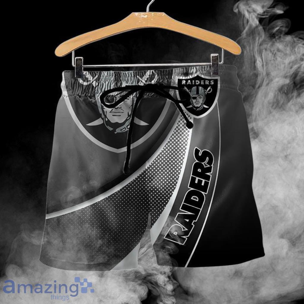 Las Vegas Raiders Casual Logo Hawaiian Shorts Gift For Fans Product Photo 1