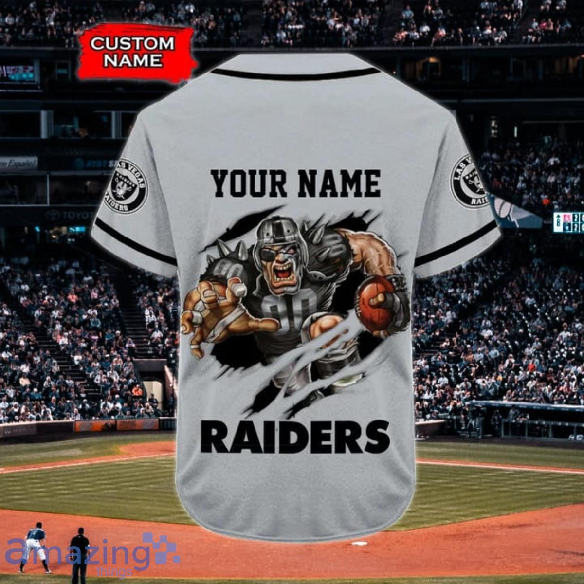 Personalized Las Vegas Raiders Baseball Jersey Shirt For Fans