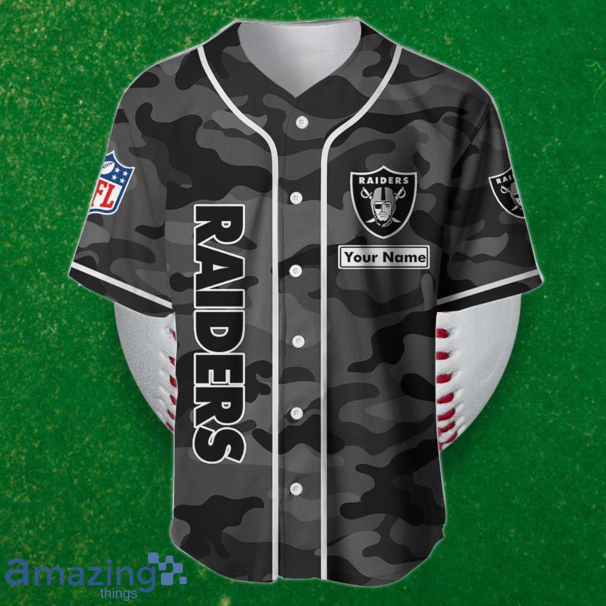 Las Vegas Raiders Custom Name Baseball Jersey NFL Shirt Best Gift For Fans