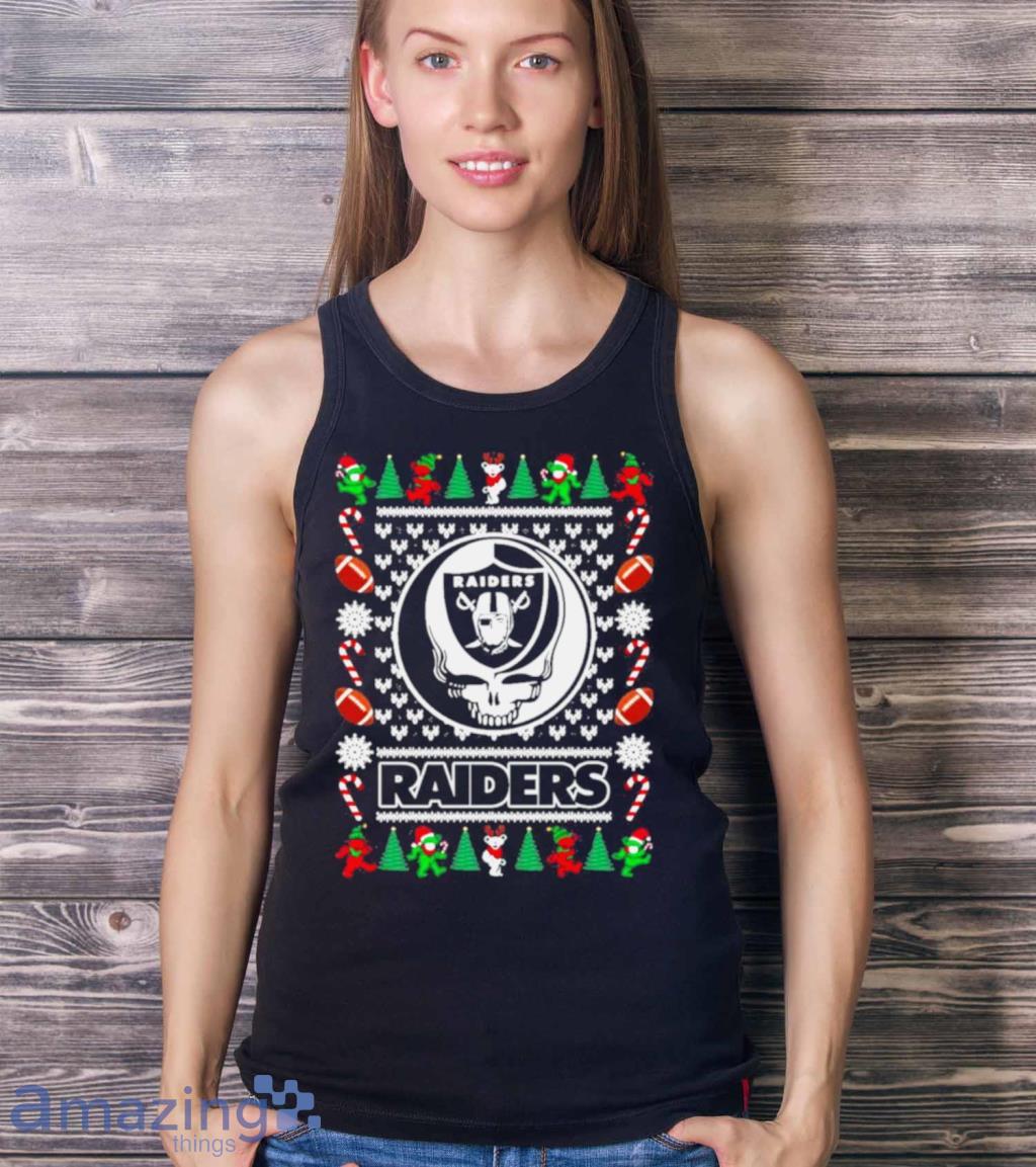 Las Vegas Raiders Grateful Dead Ugly Christmas Sweater Shirt, hoodie,  sweater, long sleeve and tank top