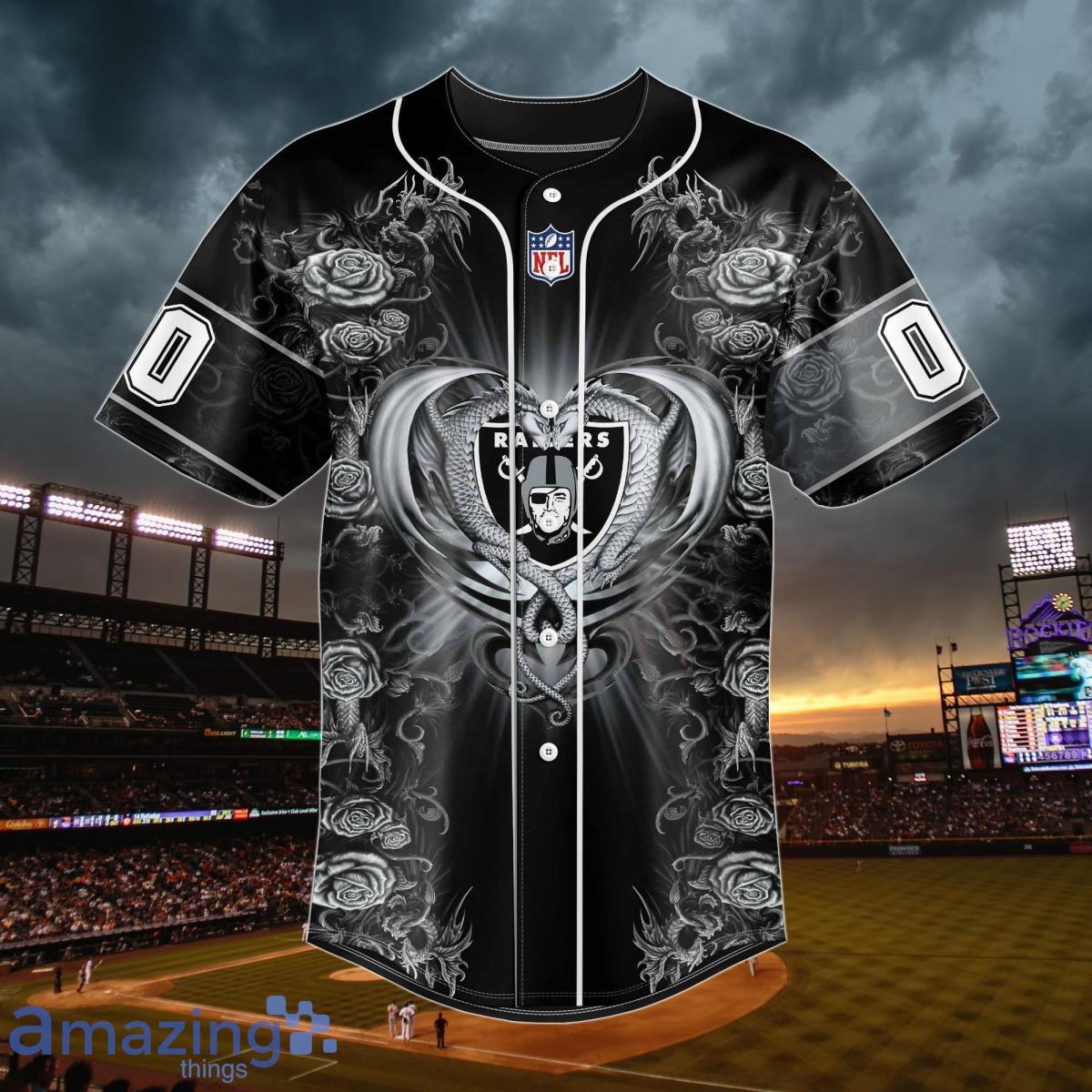 Las Vegas Raiders Custom Name Baseball Jersey NFL Shirt Best Gift For Fans