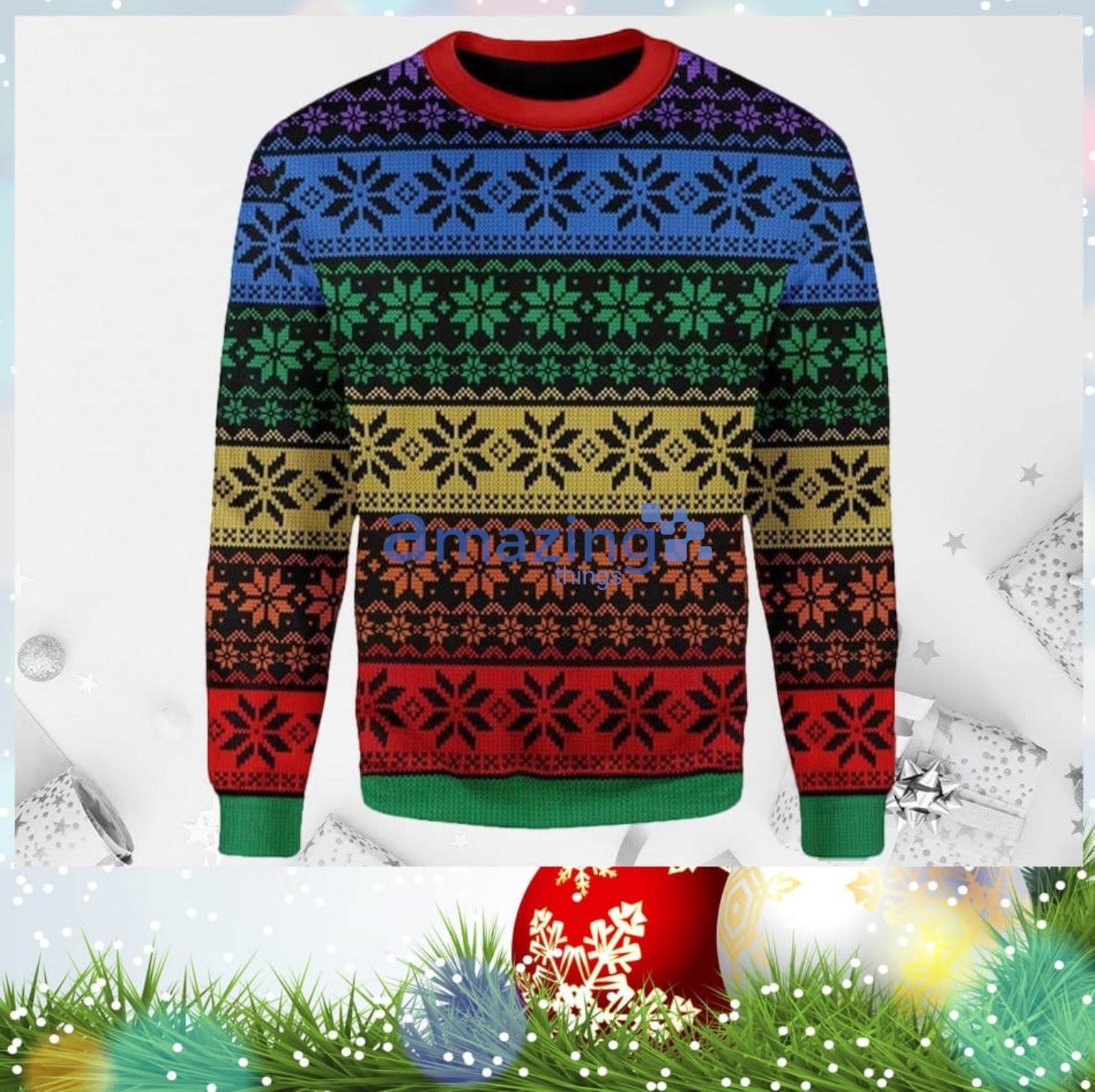 LGBTIQ+ 3D Ugly Christmas Sweater Unisex Men And Women Christmas Gift Product Photo 1