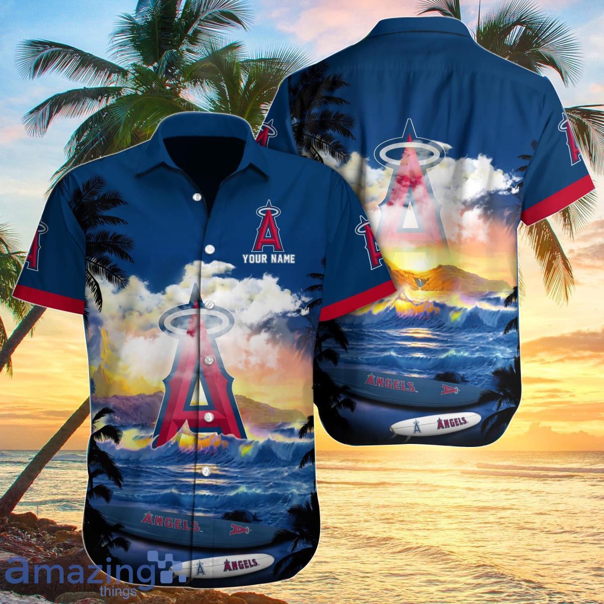 Los Angeles Angels Hawaiian Shirt - Custom Men Women Gift