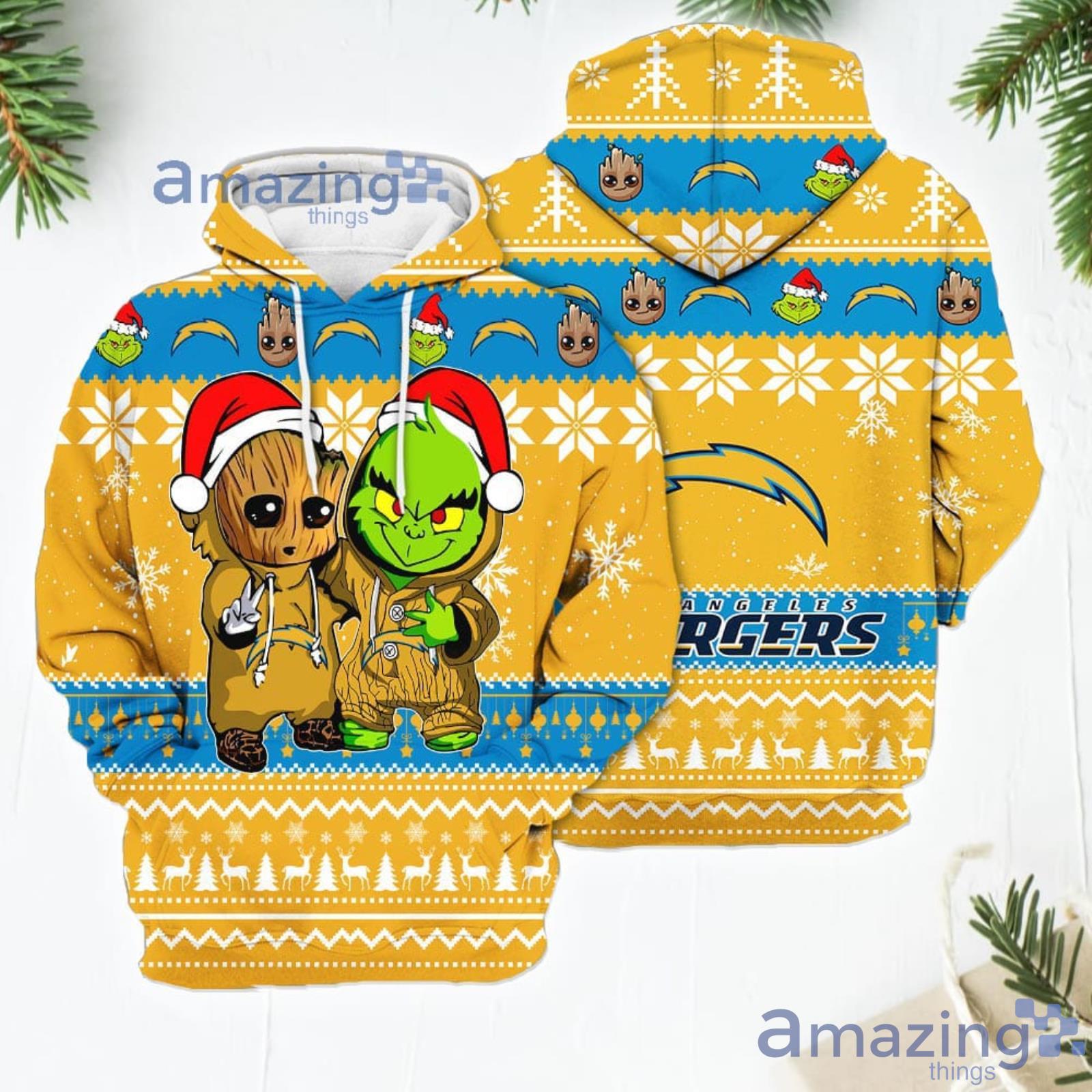 Los Angeles Chargers Baby Groot And Grinch Best Friends Football