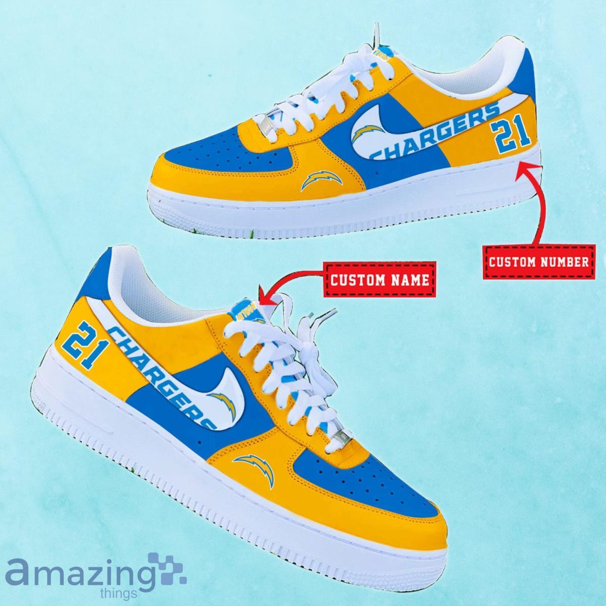 Los Angeles Chargers NFL Personalized Premium Air Force Shoes Special Gift For Fans Product Photo 2