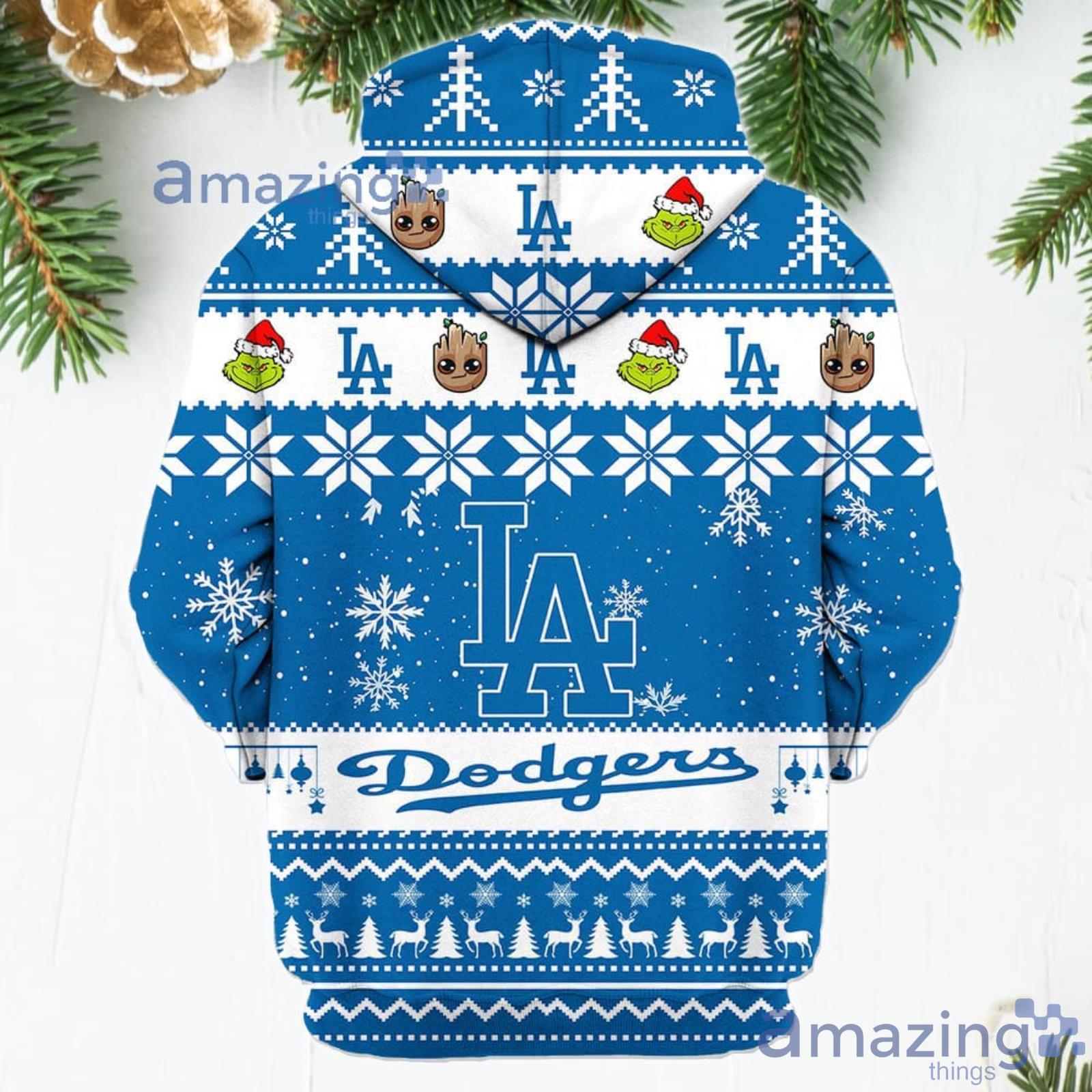 Los Angeles Dodgers Christmas New Design 3D Hoodie - T-shirts Low Price