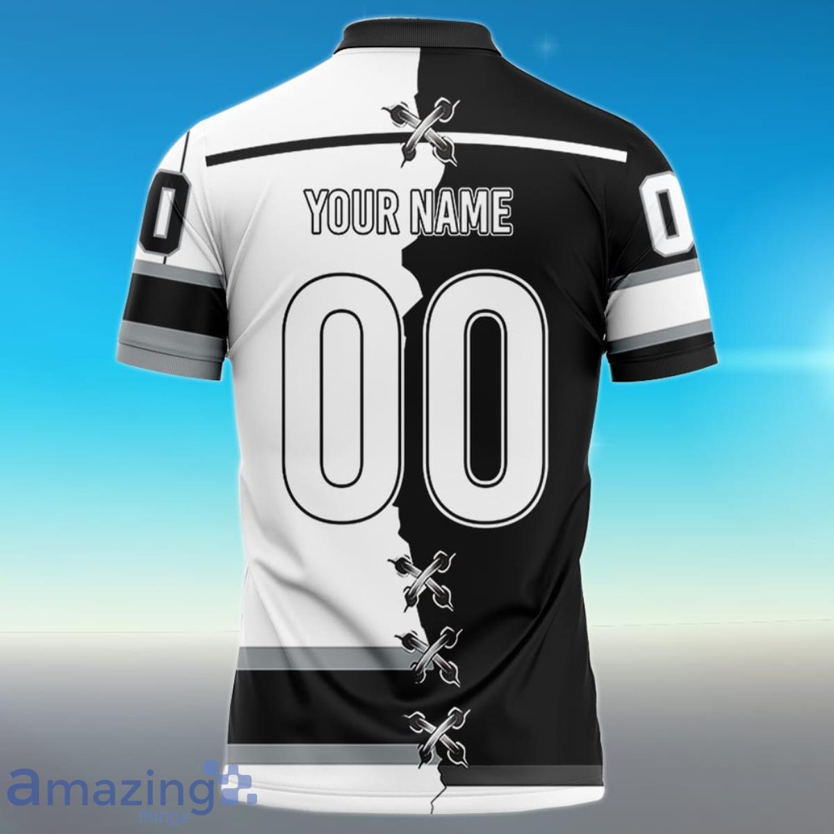 Los Angeles Kings Personalized Name And Number NHL Mix Jersey Polo Shirt  Best Gift For Fans