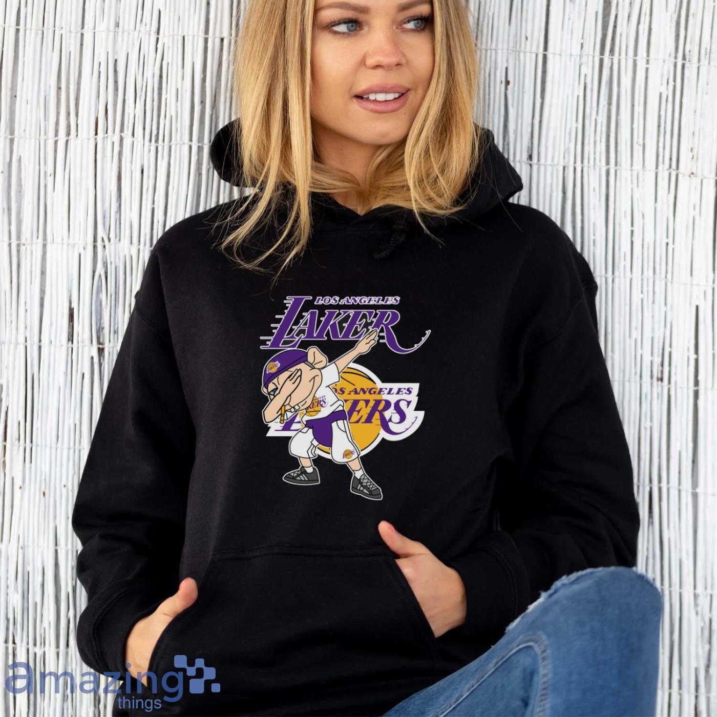 Los Angeles Lakers NBA Basketball Jeffy Dabbing Sports T Shirt For Men And Women image Los Angeles Lakers NBA Basketball Jeffy Dabbing Sports T Shirt For Men And Women - Unisex Hoodie