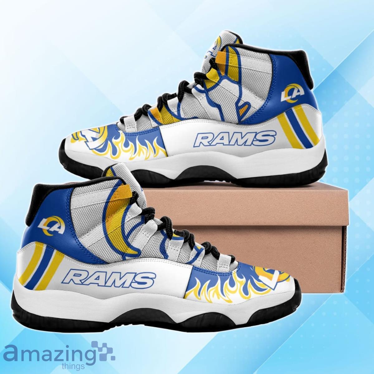Los Angeles Rams Air Jordan 11 Sneakers Best Gift For Men And Women Fans Product Photo 1