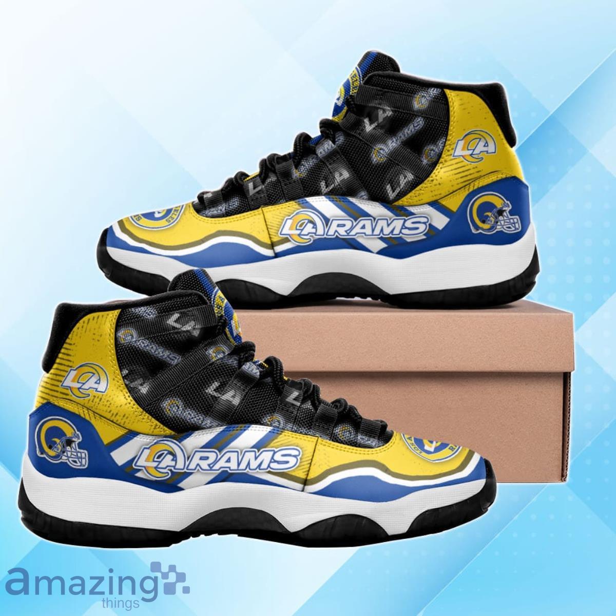 Los Angeles Rams Air Jordan 11 Sneakers Style Gift For Men And Women Fans Product Photo 1