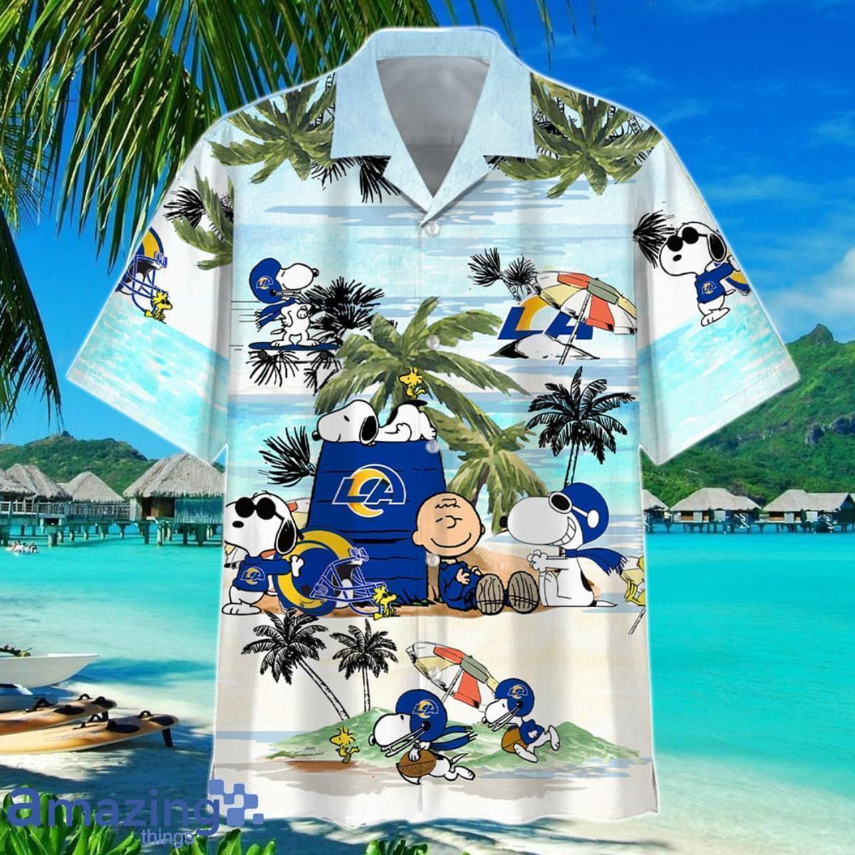 Los Angeles Rams Hawaiian Shirts Button-Down Shirts 3D Casual