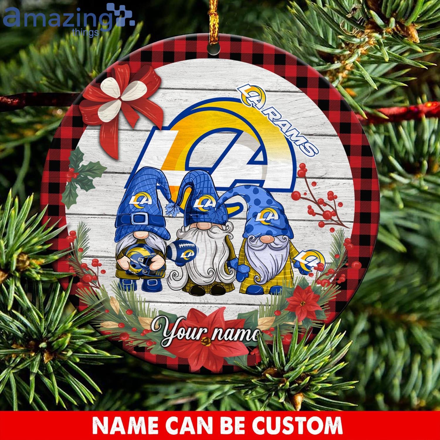 NFL Los Angeles Rams Custom Name And Number Christmas Gift For