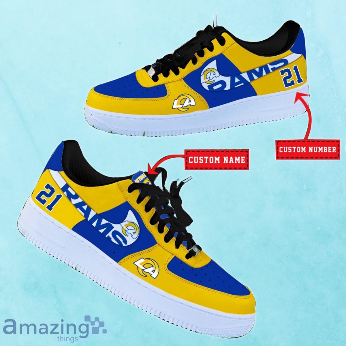 Los Angeles Rams NFL Personalized Premium Air Force Shoes Special Gift For Fans Product Photo 2