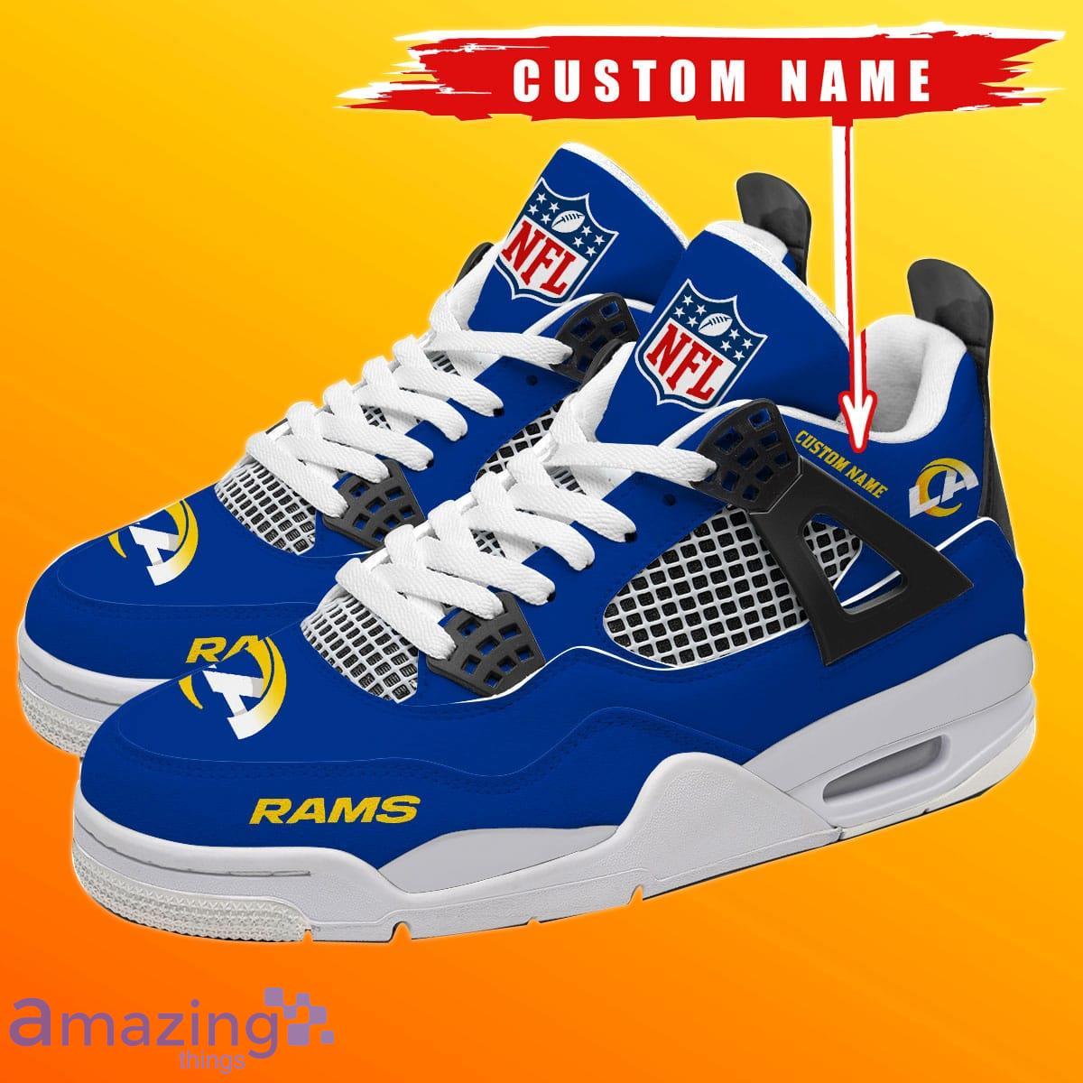 Nfl Los Angeles Rams Team Big Logo Yeezy Shoes Sneakers, Custom
