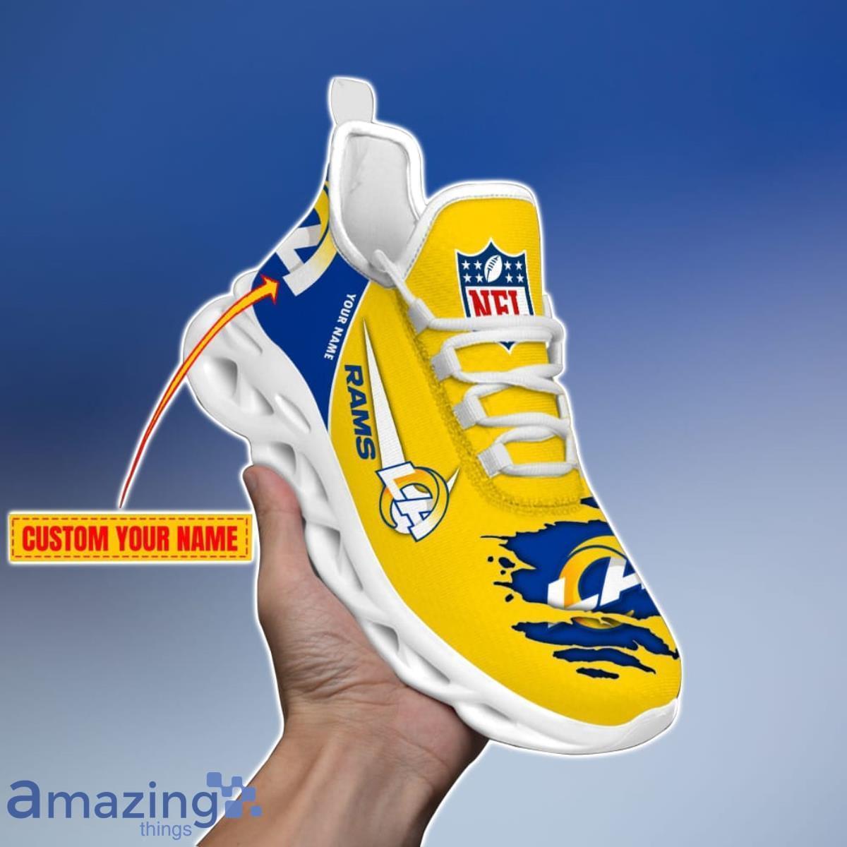 Los Angeles Rams NFL Custom Name Unique Max Soul Shoes Gift For