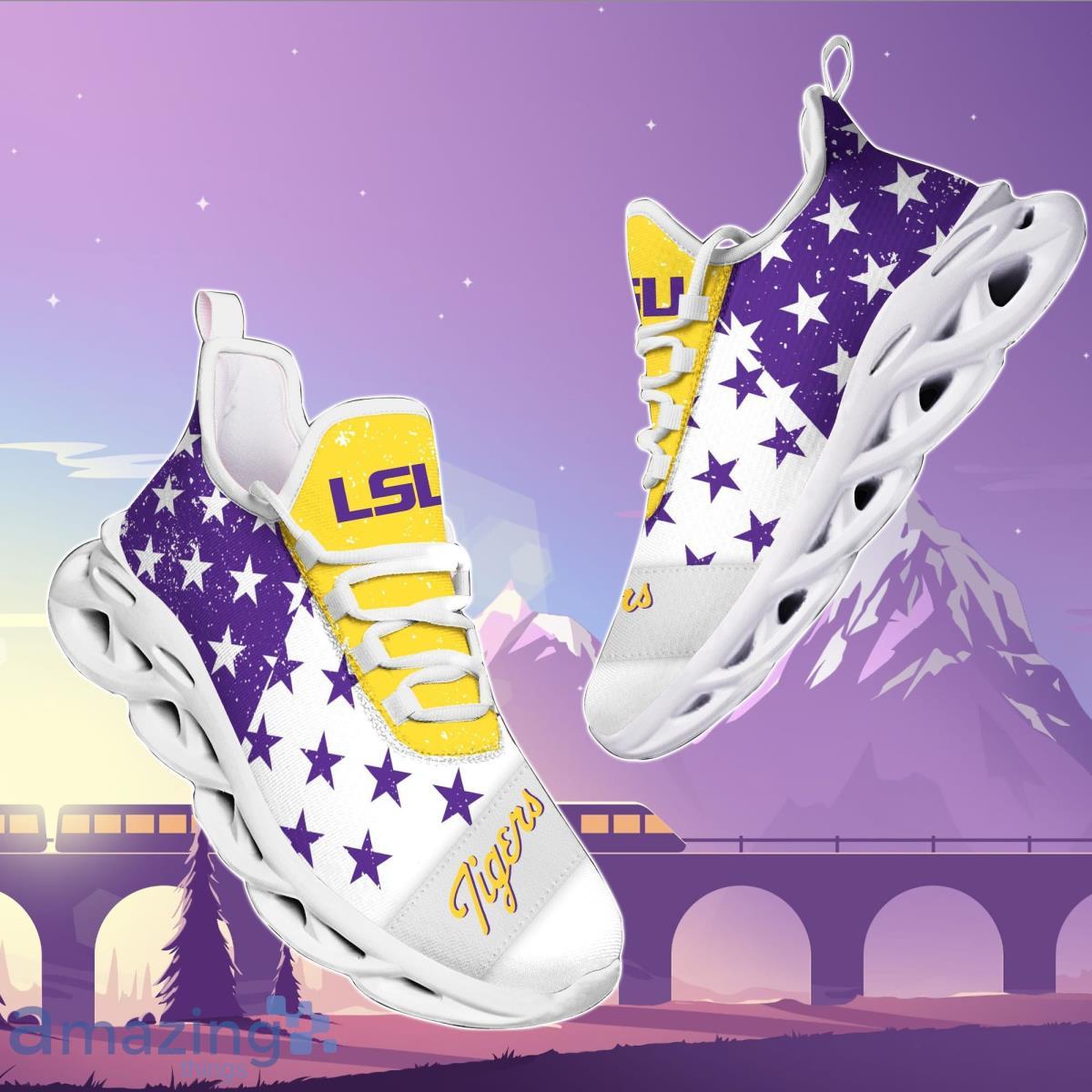 LSU TIGERS Chunky Sneakers, Max Soul Shoes Best Gift For Men And Women Product Photo 1