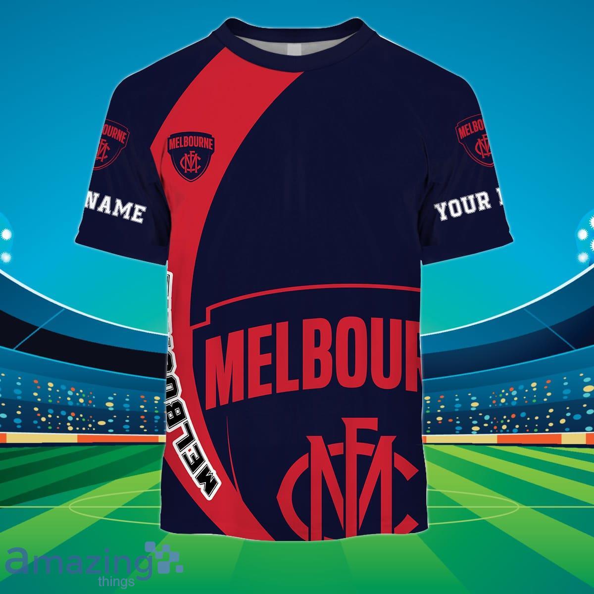 Melbourne Demons Custom Name AFL You Laugh I Laugh For Sports Fan 3D Shirt image Melbourne Demons Custom Name AFL You Laugh I Laugh For Sports Fan 3D Shirt Product Photo 2