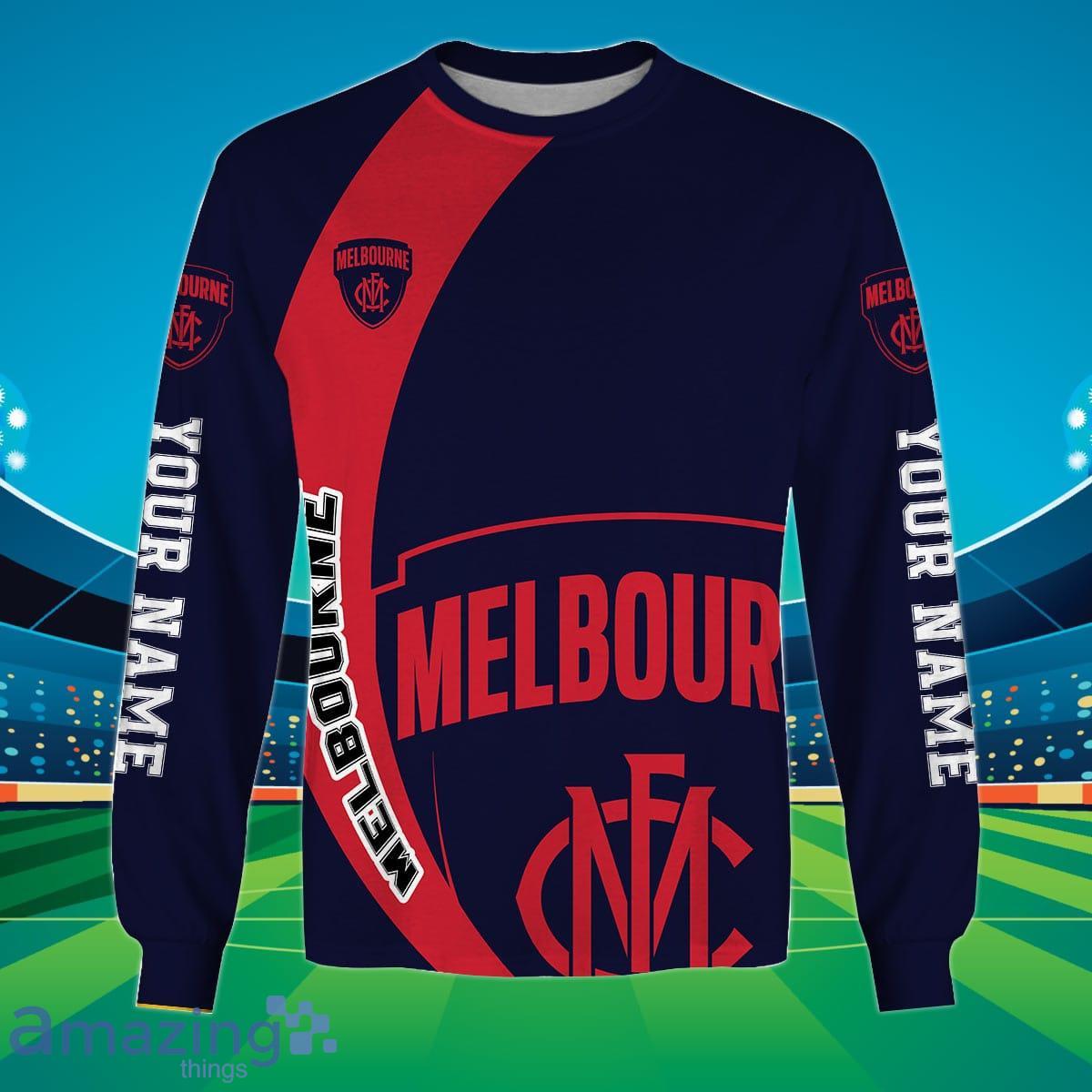 Melbourne Demons Custom Name AFL You Laugh I Laugh For Sports Fan 3D Shirt image Melbourne Demons Custom Name AFL You Laugh I Laugh For Sports Fan 3D Shirt Product Photo 3
