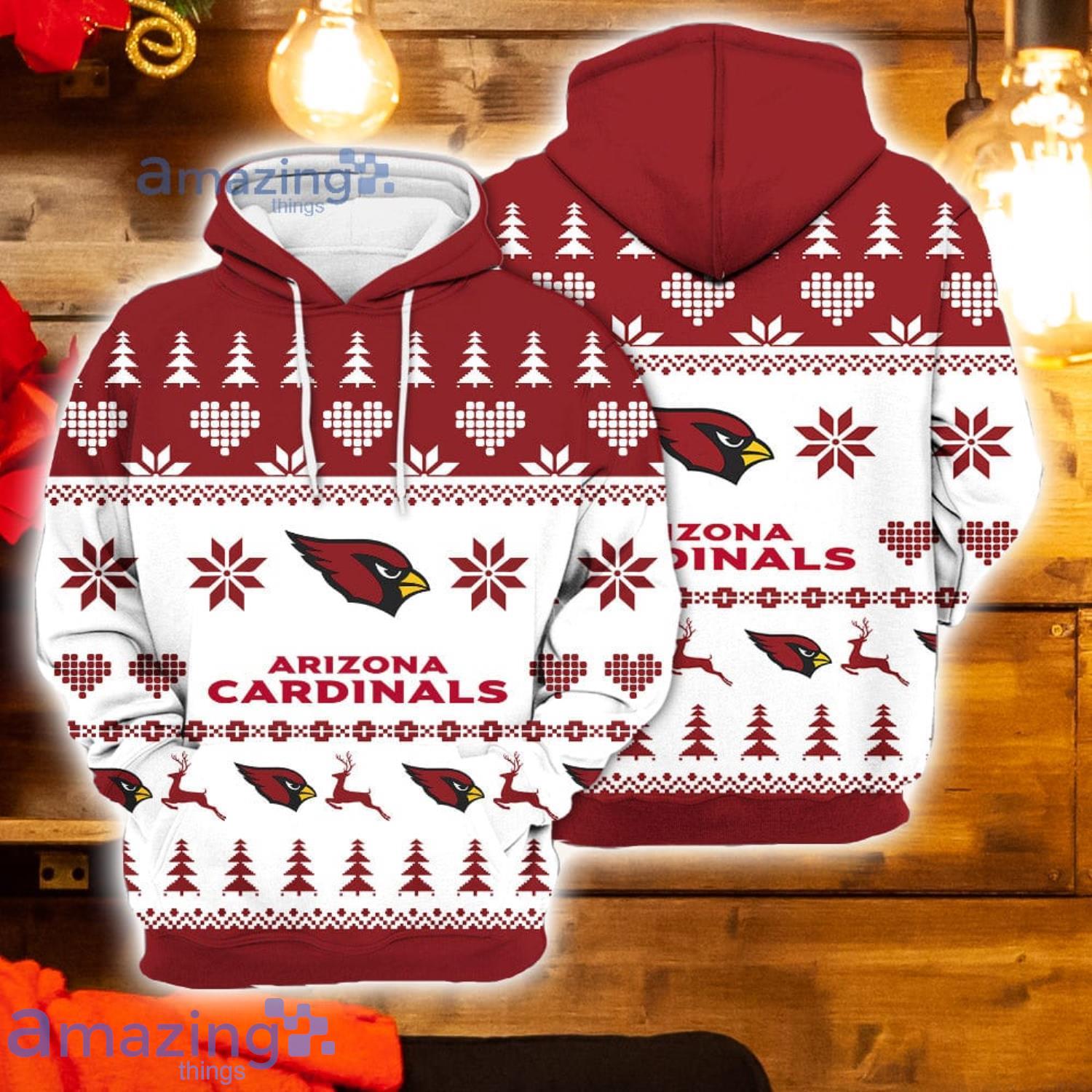 Merry Christmas Season 2023 Arizona Cardinals 3D Hoodie Christmas