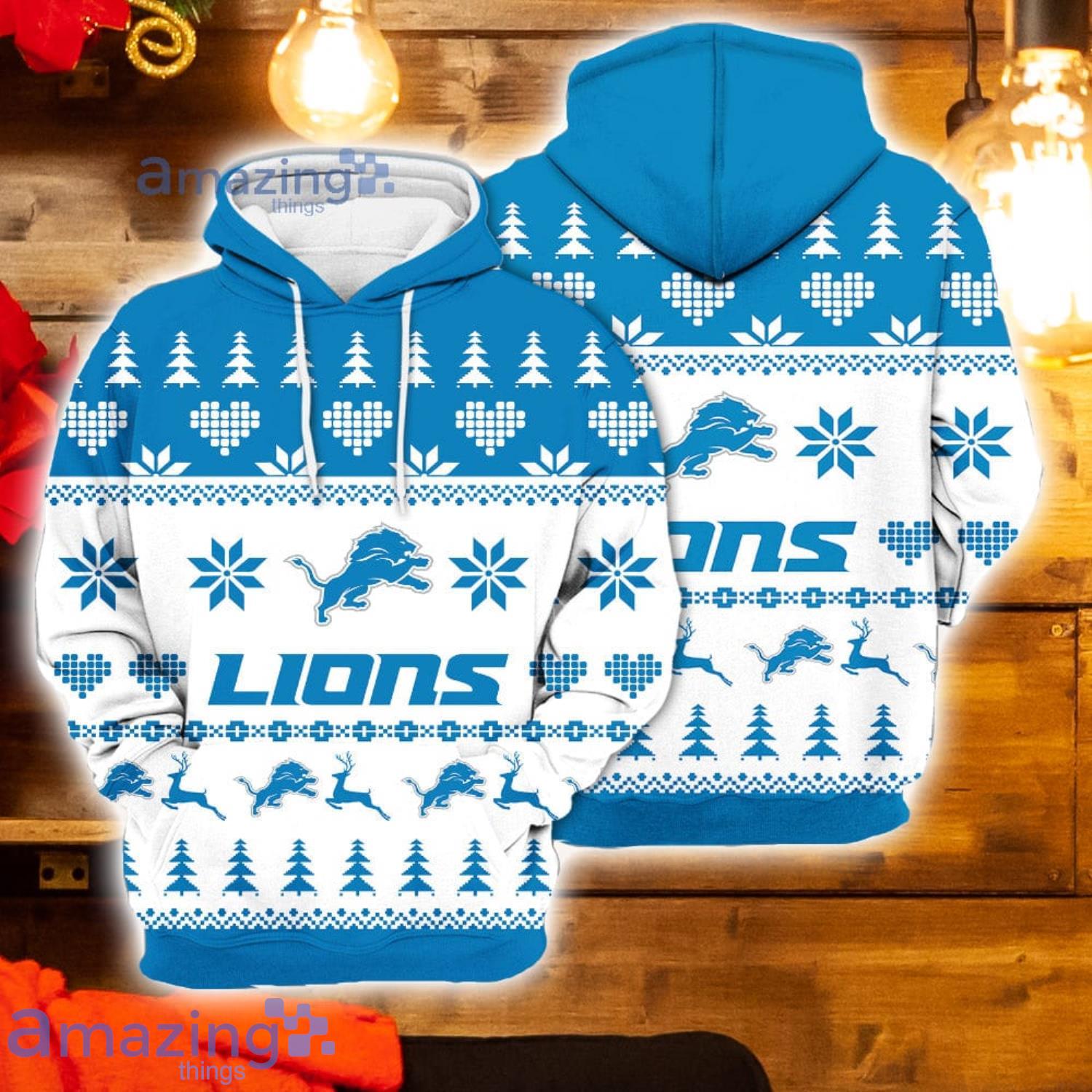 Merry Christmas Season 2023 Detroit Lions 3D Hoodie Christmas Gift For Men  And Women