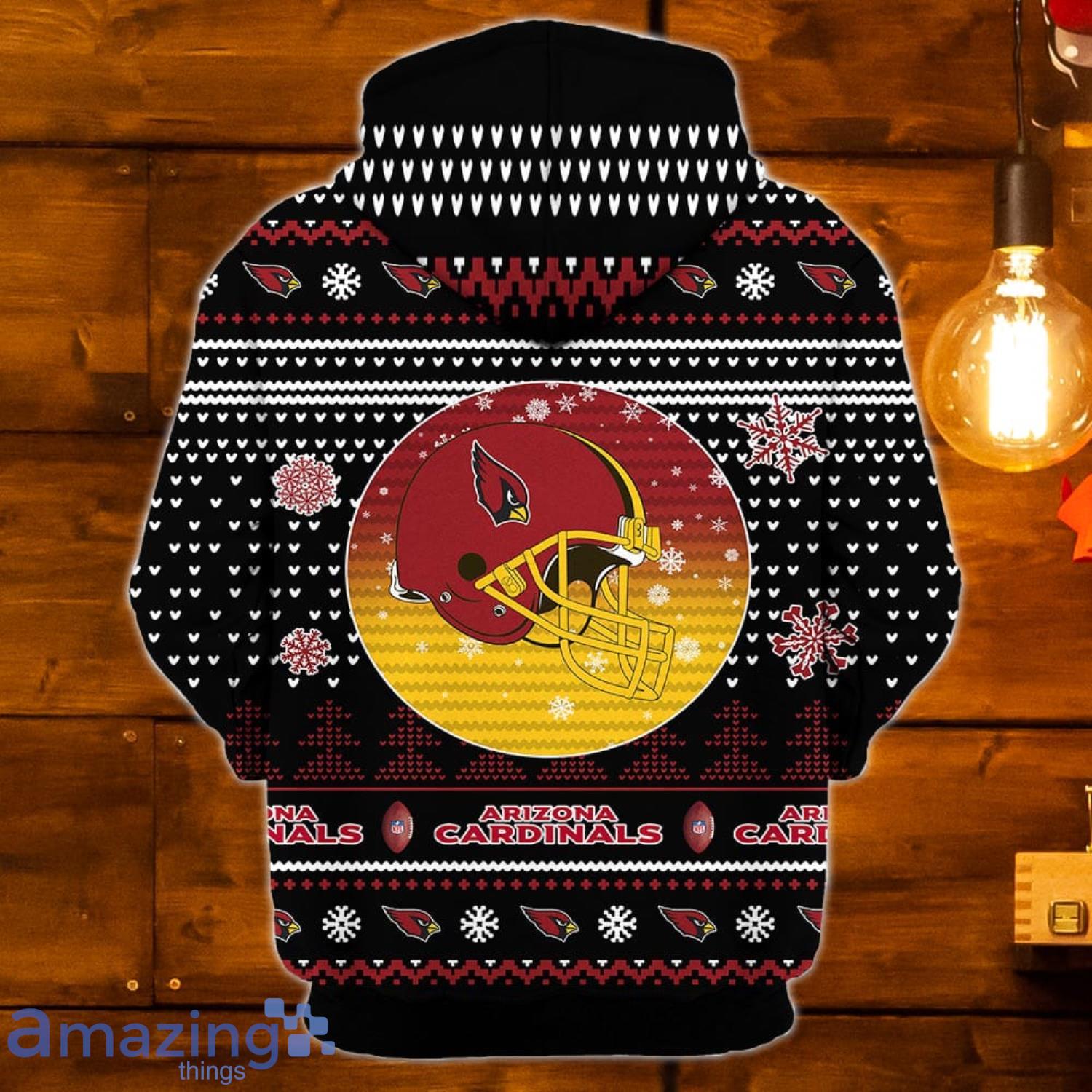 Nfl Arizona Cardinals Custom Name Text Santa Down The Chimney