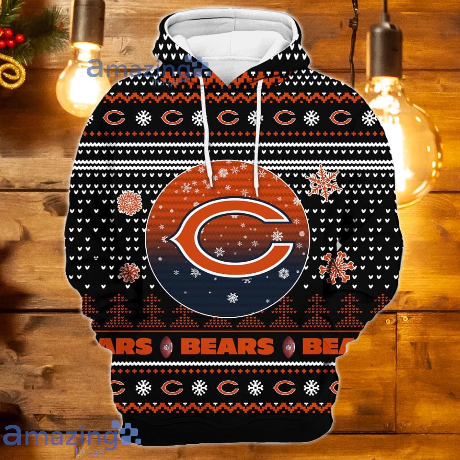 Men'S Chicago Bears Hoodies Cheap 3D Sweatshirt Pullover