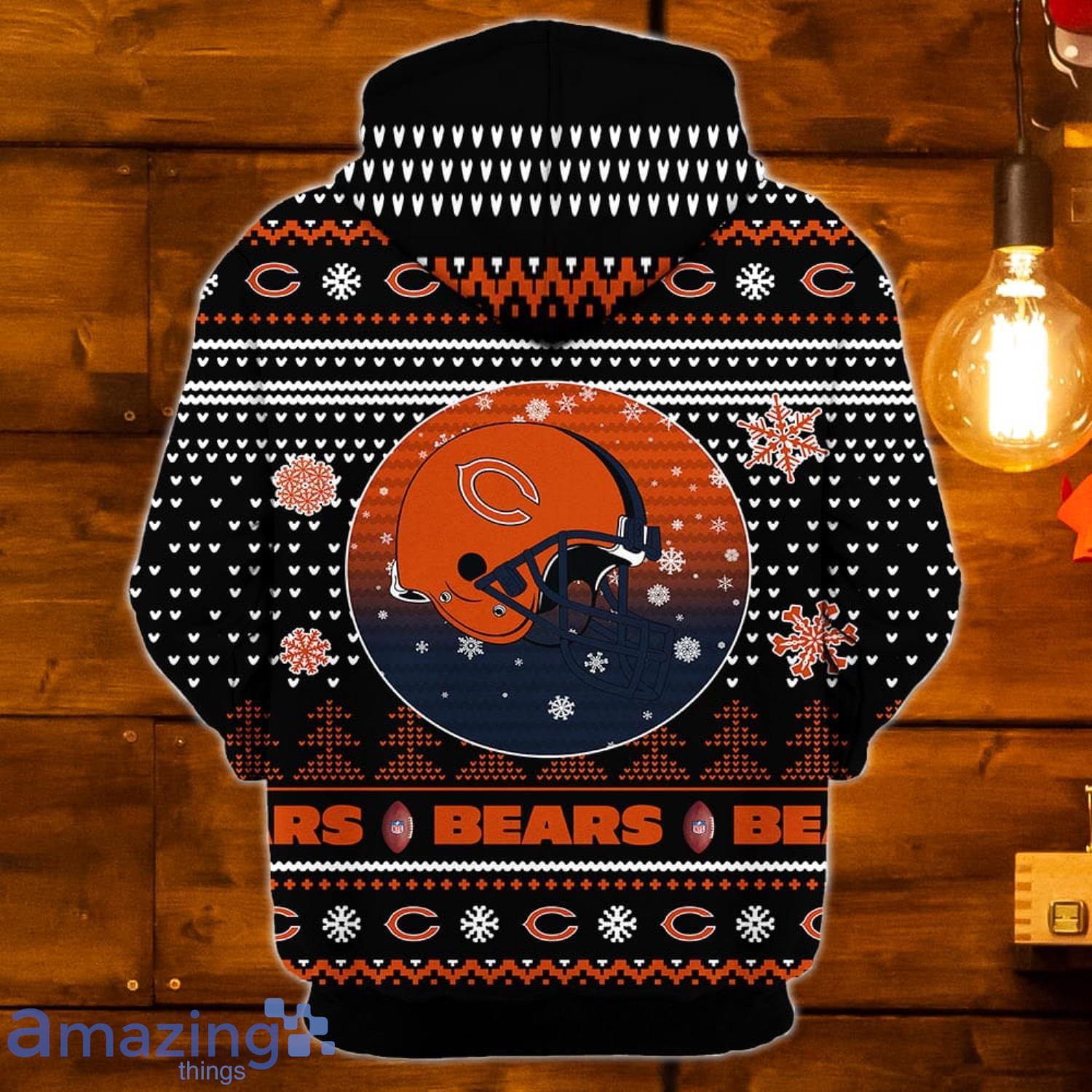 Merry Christmas Season 2023 Chicago Bears 3D Hoodie Christmas Gift For Men  And Women