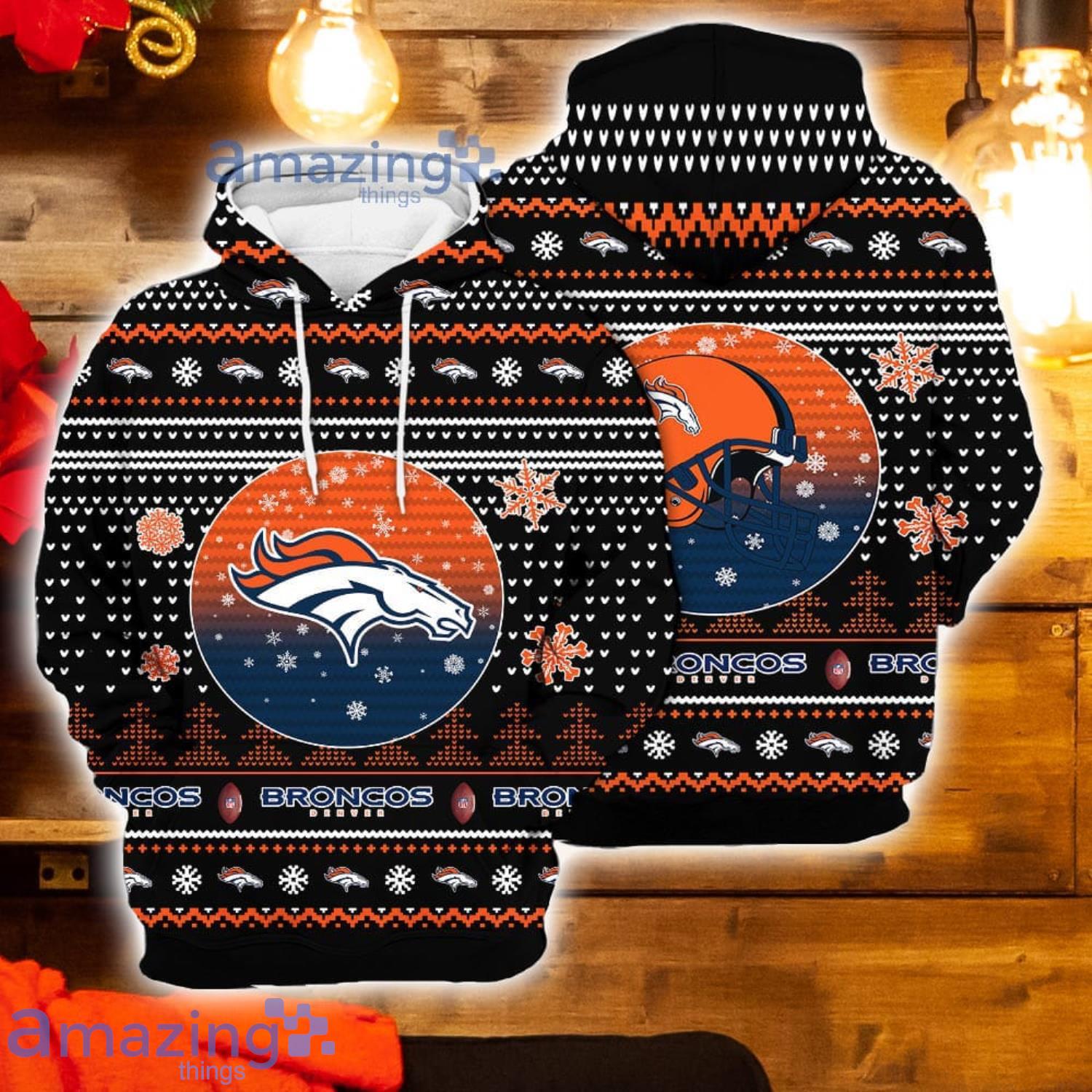 Merry Christmas Season 2023 Denver Broncos 3D Hoodie Christmas