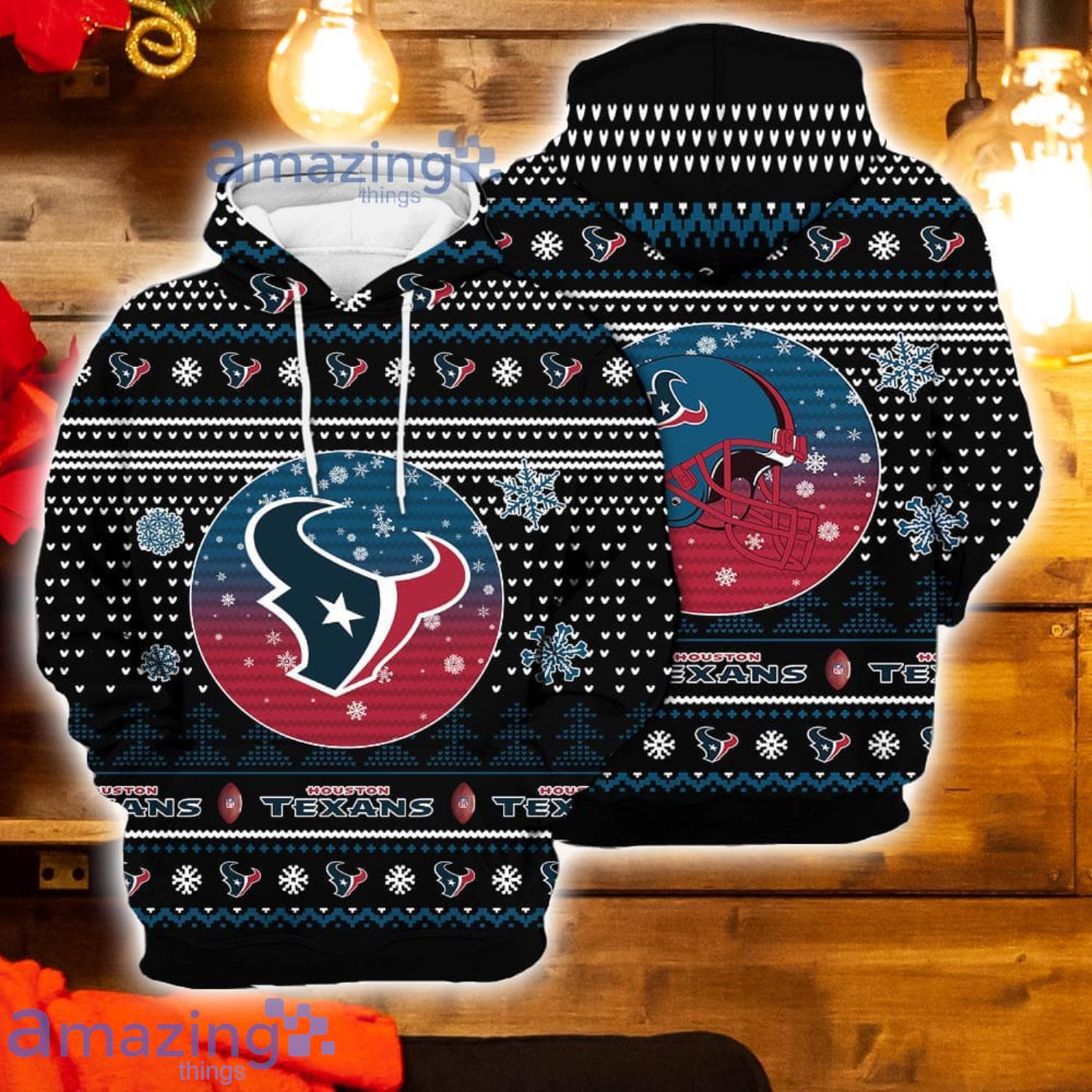 Houston Texans NFL American Football Team Cardigan Style 3D Men