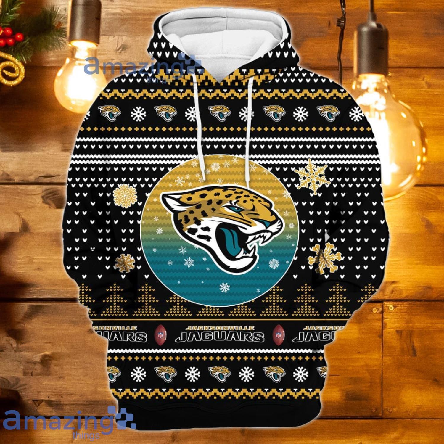 Merry Christmas 2023 Heart Pattern Jacksonville Jaguars New Trends 3D Hoodie  Christmas Gift For Men And Women - Freedomdesign