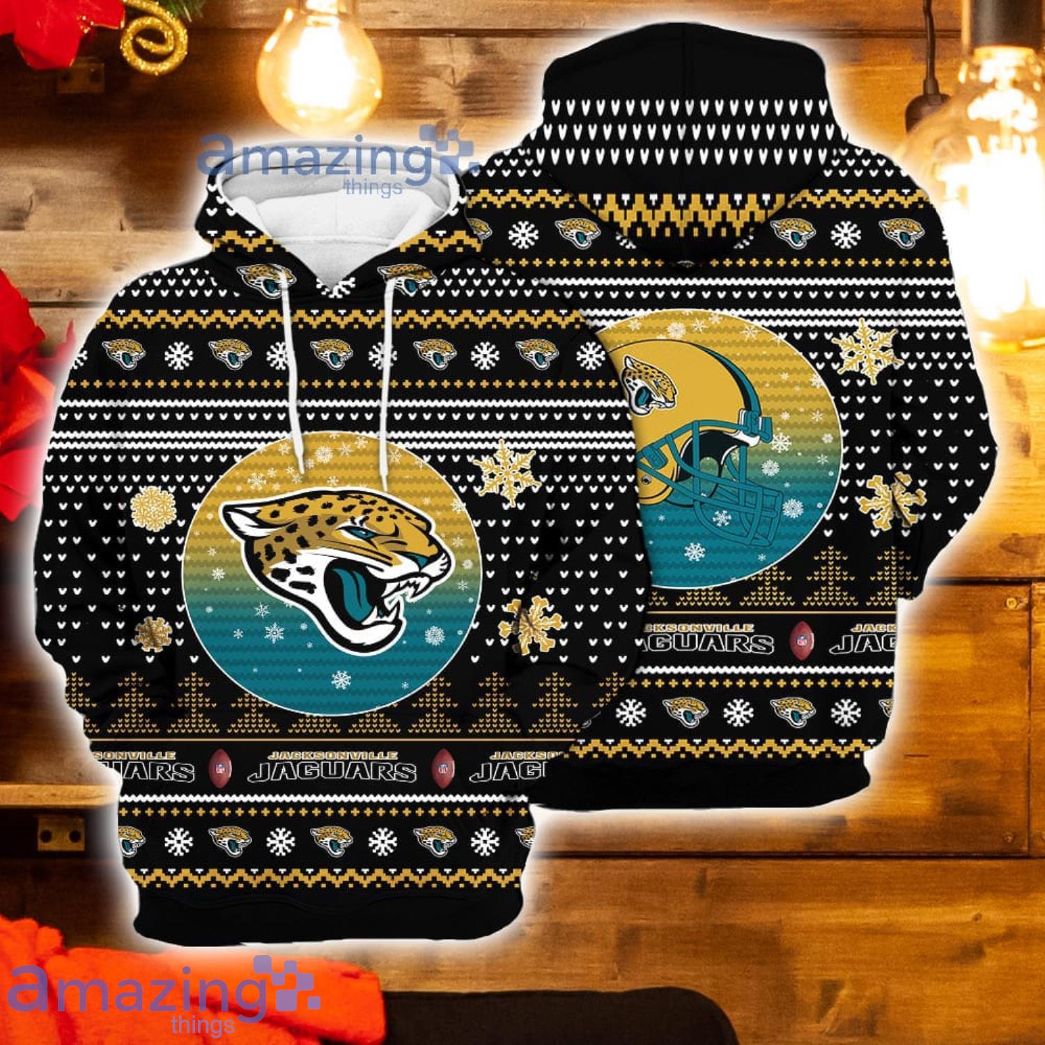 Merry Christmas 2023 Heart Pattern Jacksonville Jaguars New Trends 3D Hoodie  Christmas Gift For Men And Women - Freedomdesign